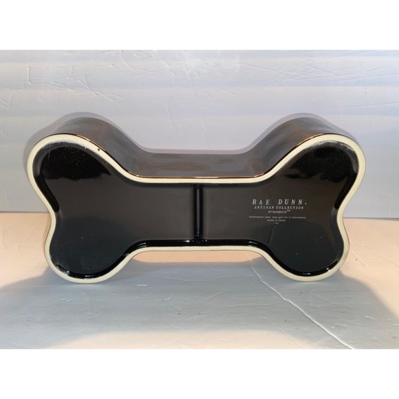 New in Box Rae Dunn Bone Appetit Dog Dish Bone Serving Bowl Halloween Party - Picture 5 of 9